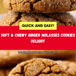 Soft & Chewy Ginger Molasses Cookies Recipe