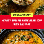 EASY Tuscan White Bean Soup RECIPE