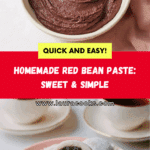 RED BEAN PASTE Recipe