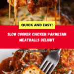 Slow Cooker Cheesy Chicken Parmesan Meatballs Recipe