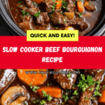 Slow Cooker Beef Bourguignon Recipe
