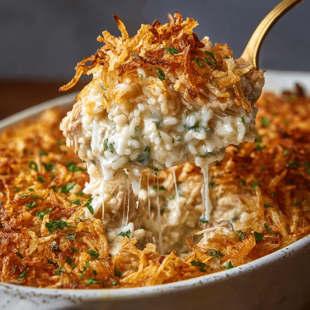 French Onion Chicken Rice Dinner Recipe - Recipe Image