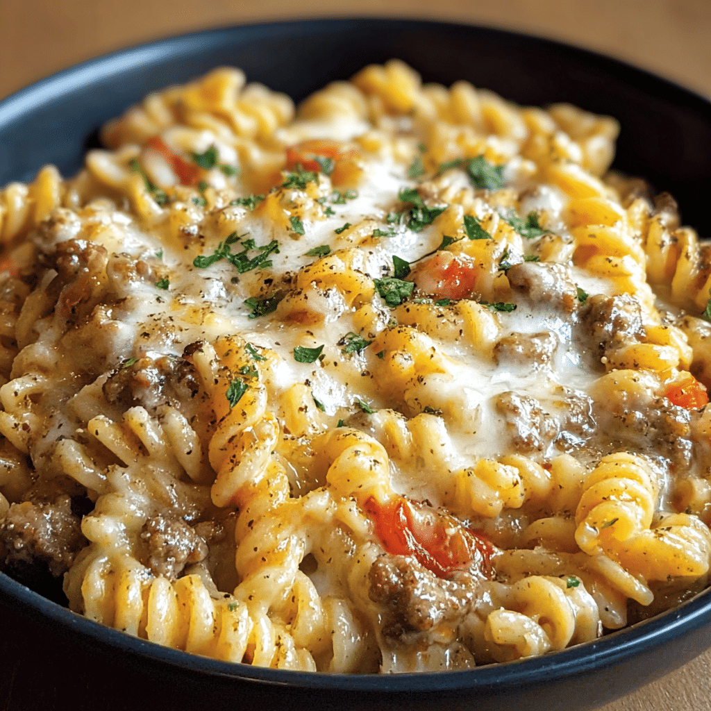 The Best Crockpot Garlic Parmesan Chicken Pasta Recipe - Recipe Image