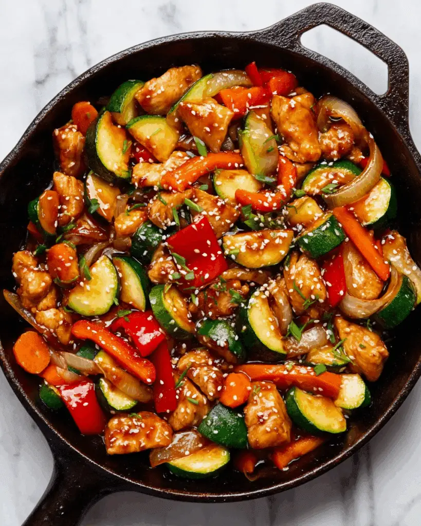 Honey Garlic Chicken Stir Fry Recipe