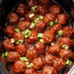 Sweet and Spicy Slow Cooker Meatballs Recipe