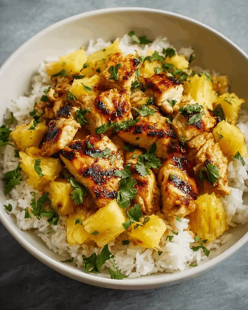 PINEAPPLE CHICKEN AND RICE – A SWEET AND SAVORY DELIGHT Recipe
