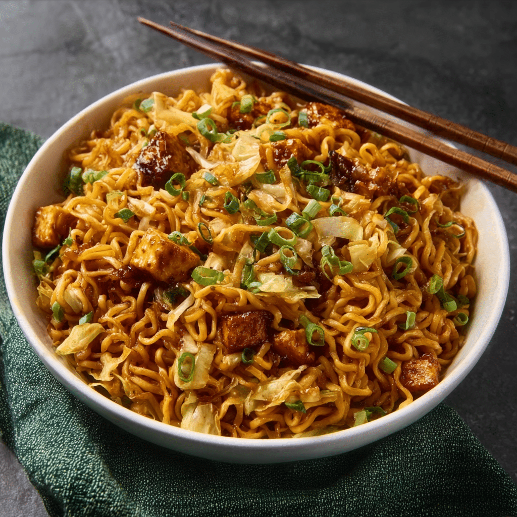 Sweet & Spicy Ramen Noodles Recipe - Recipe Image