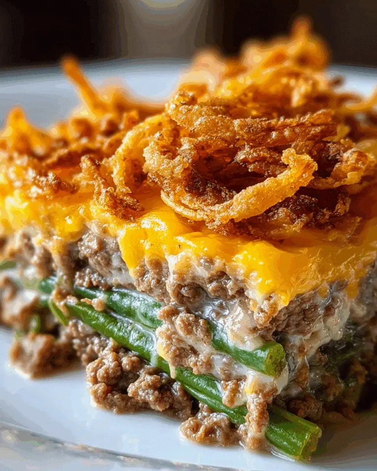 Hamburger Green Bean Casserole Recipe