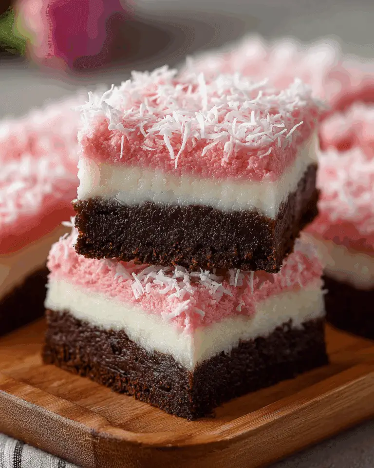 Pink Coconut Snowball Cake Bars Recipe
