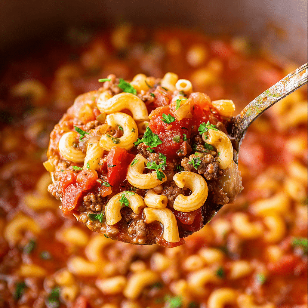 Hamburger Macaroni Soup Recipe - Recipe Image
