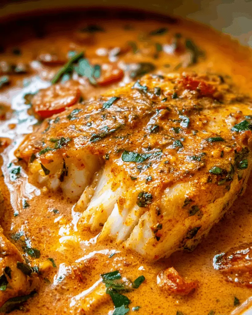 TILAPIA IN ROASTED PEPPER SAUCE Recipe