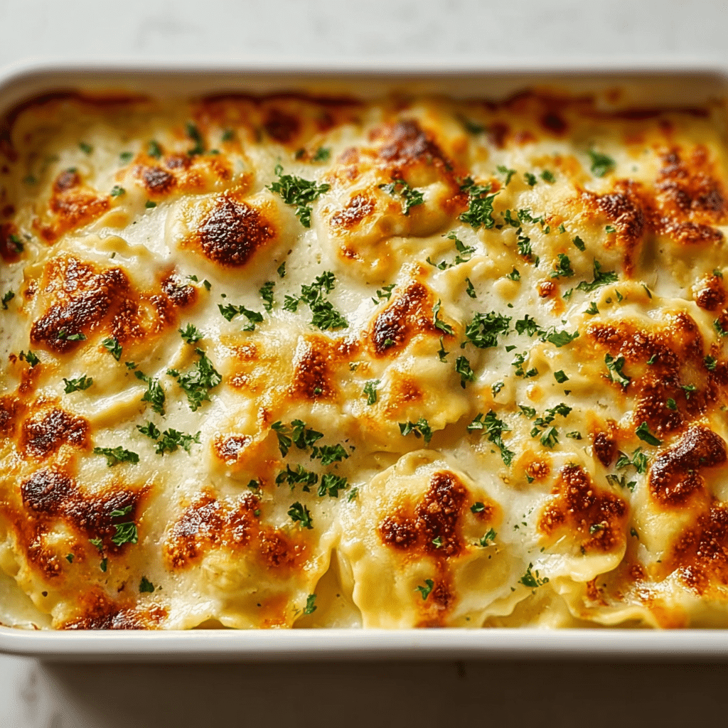 cheesy baked ravioli casserole Recipe - Recipe Image