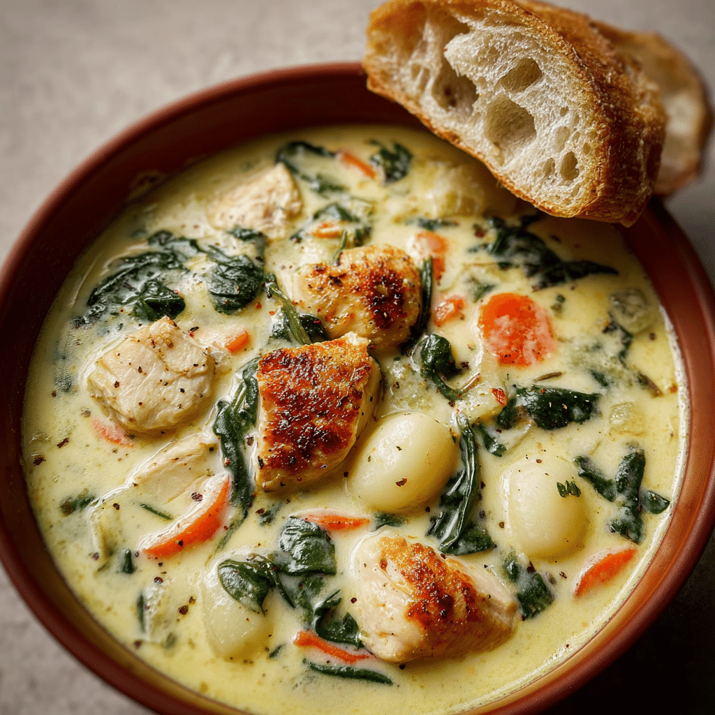 Olive Garden Chicken Gnocchi Soup Recipe - Recipe Image