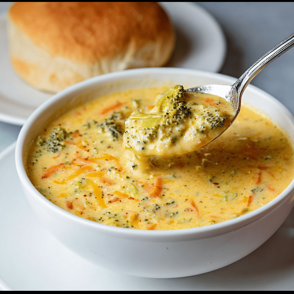 Slow Cooker Broccoli Cheese Soup Recipe - Recipe Image