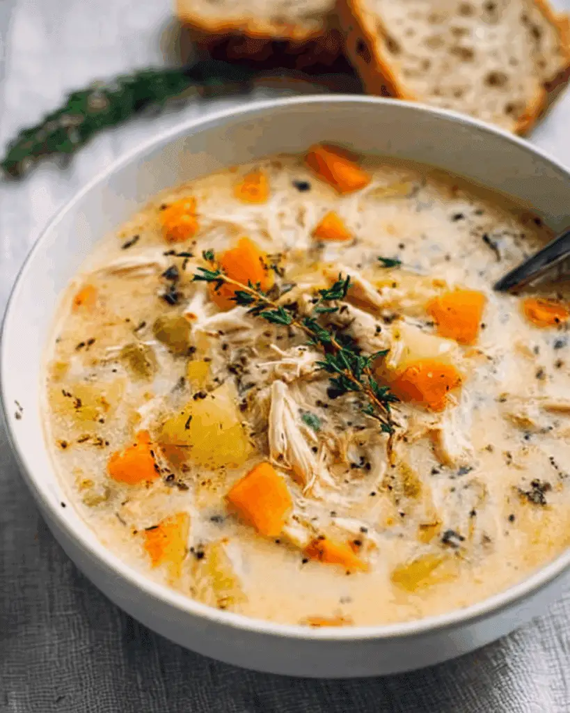 Slow Cooker Chicken and Rice Soup Recipe