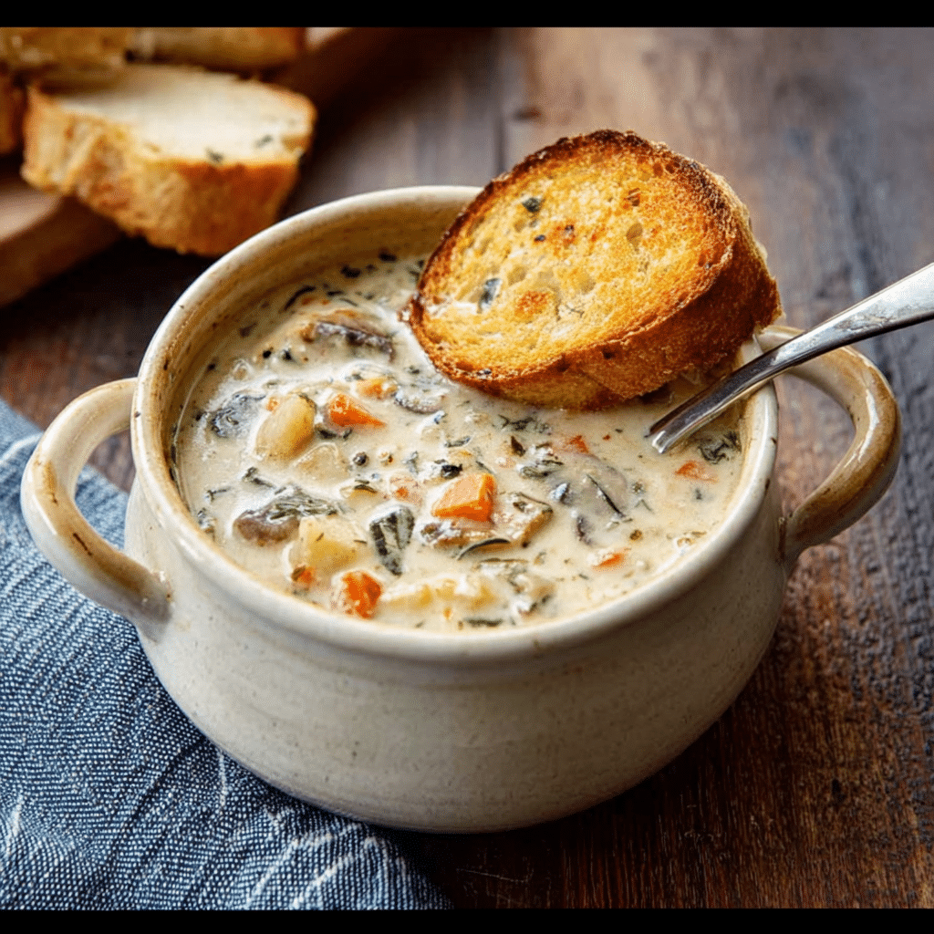 Slow Cooker Chicken and Rice Soup Recipe - Recipe Image