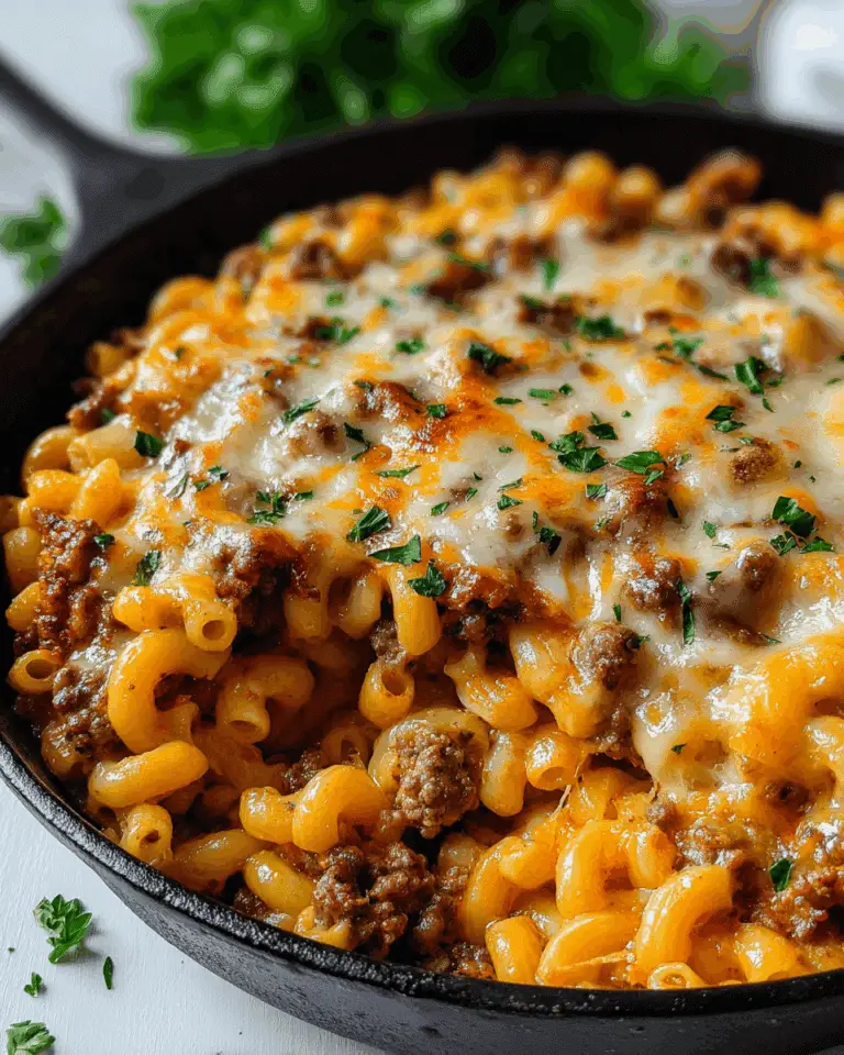 CHEESY HAMBURGER CASSEROLE Recipe