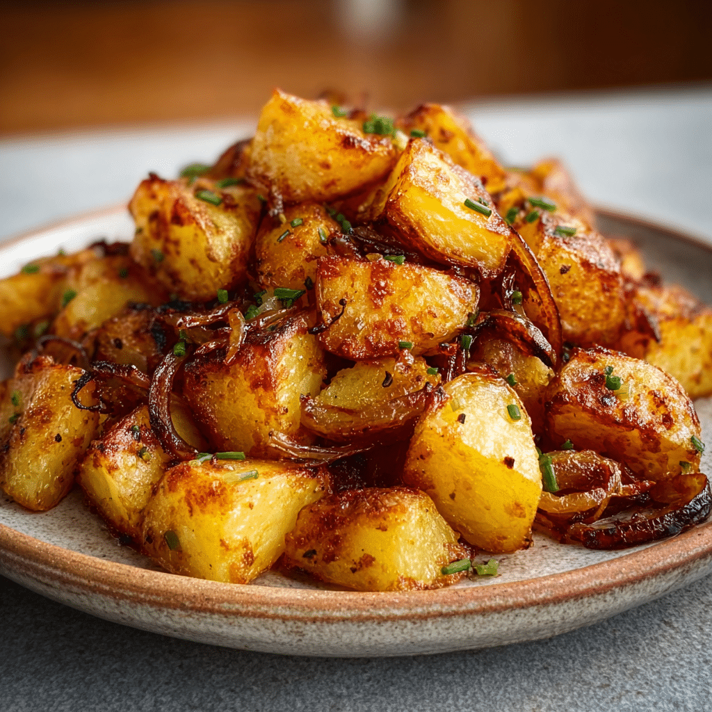 OVEN-FRIED POTATOES & ONIONS  — DON’T LOSE THIS!! Recipe - Recipe Image