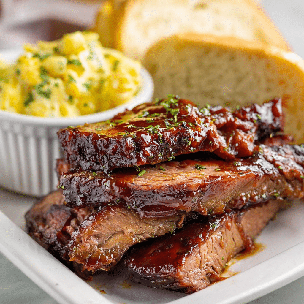 Crock Pot Brisket Recipe with BBQ Sauce Recipe - Recipe Image
