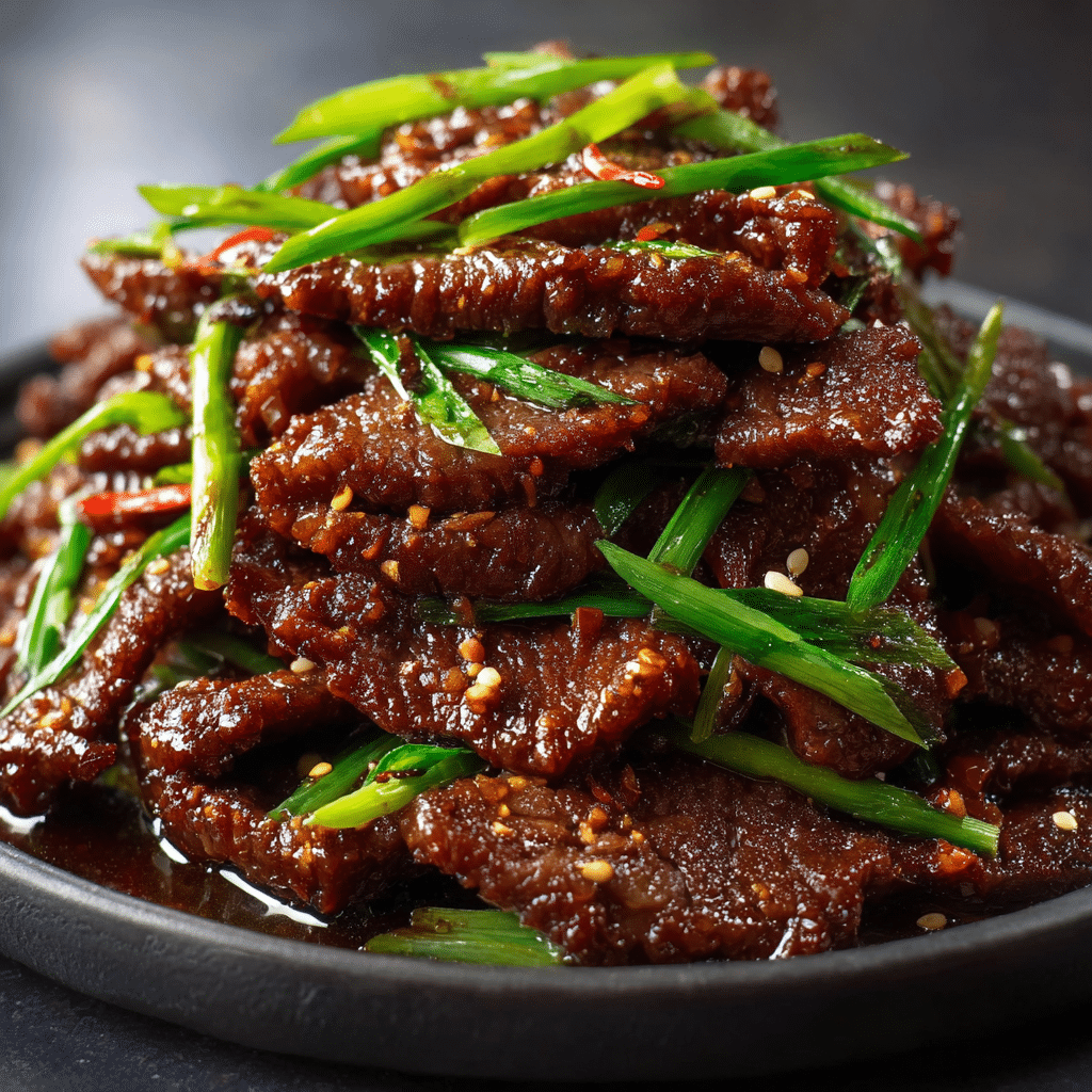 Mongolian Beef Recipe With Scallions Recipe - Recipe Image