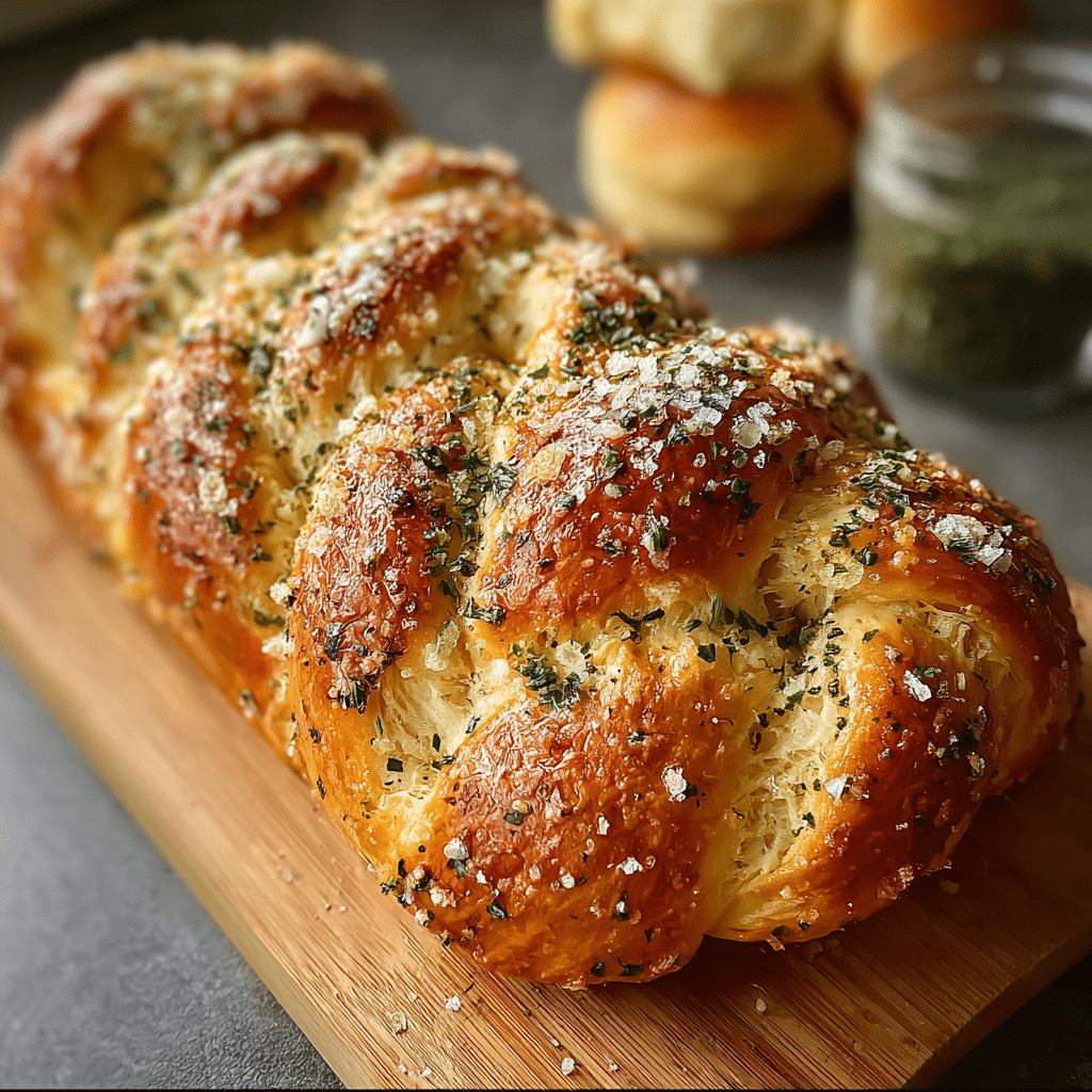 garlic parmesan herb bread Recipe - Recipe Image