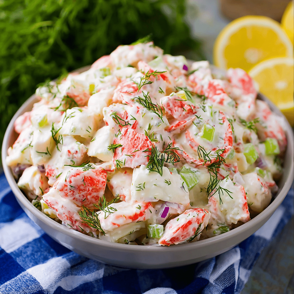 Creamy Crab Salad Recipe - Recipe Image