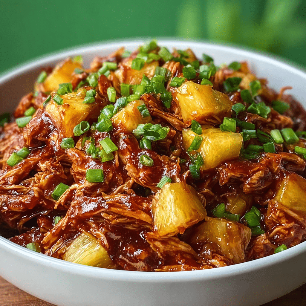 Crockpot Pineapple BBQ Chicken Dinner Recipe - Recipe Image