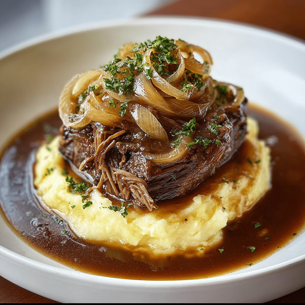 SAVORY FRENCH ONION POT ROAST Recipe - Recipe Image