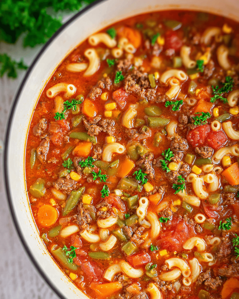 Hamburger Macaroni Soup Recipe: Quick & Flavorful Comfort