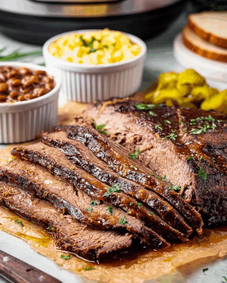 the best Crock Pot Brisket Recipe with BBQ Sauce recipe