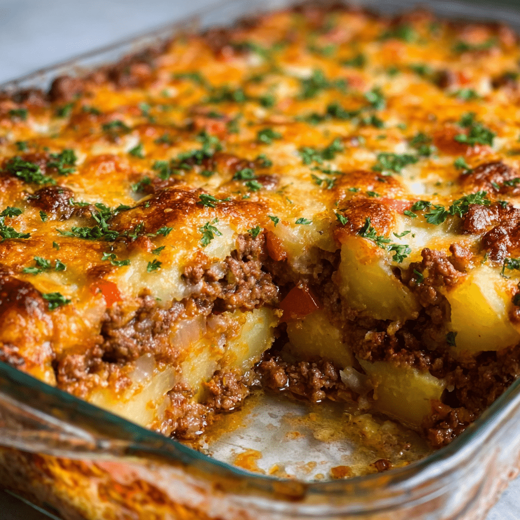 Loaded Potato & Meatloaf Casserole Recipe - Recipe Image