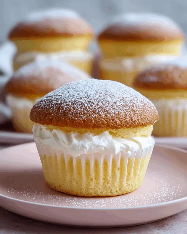 Japanese Cotton Cheesecake Cupcakes Recipe