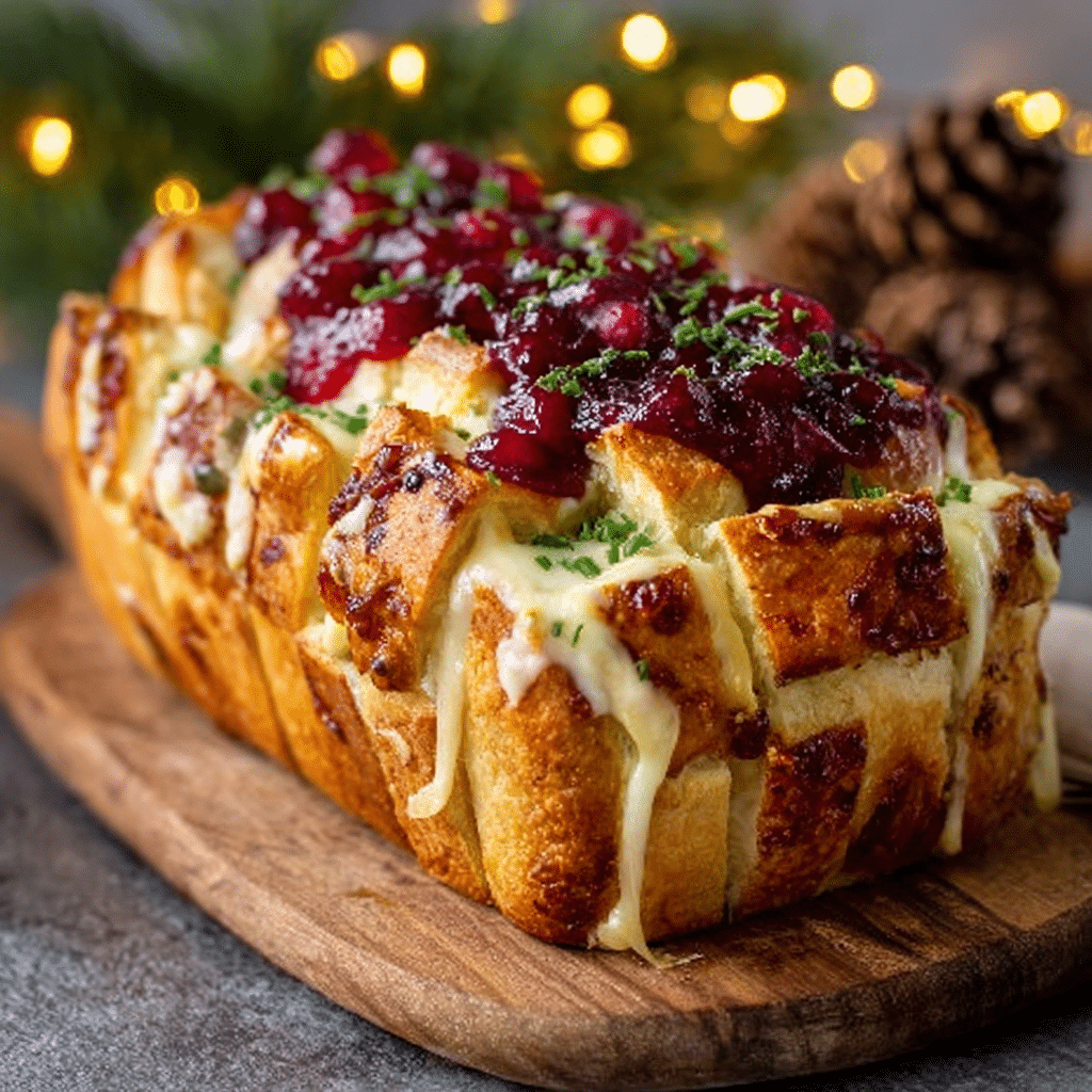 Cranberry-Almond Pull-Apart Bread Recipe - Recipe Image