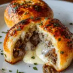 Garlic Parmesan Cheeseburger Bombs – 5 Ingredients Recipe