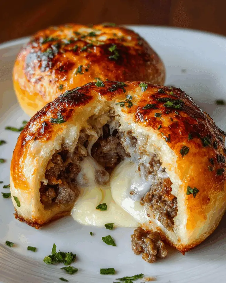 Garlic Parmesan Cheeseburger Bombs – 5 Ingredients Recipe