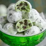 Mint Chocolate Chip Snowball Cookies Recipe
