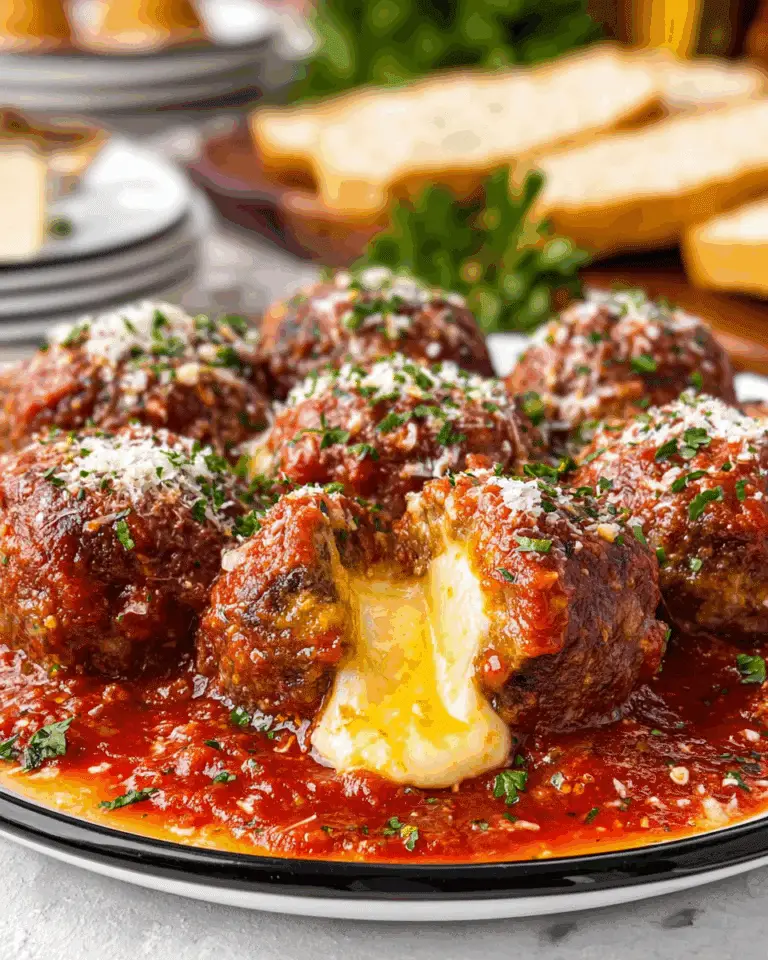 Cheese Stuffed Meatballs Recipe