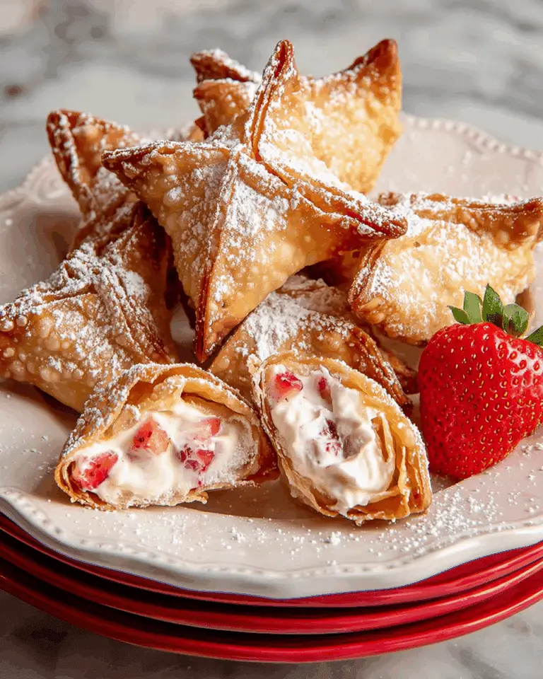 Strawberry Cheesecake Wontons Recipe