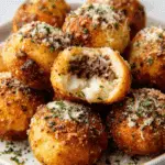 EasyGarlic Parmesan Cheeseburger Bombs Recipe