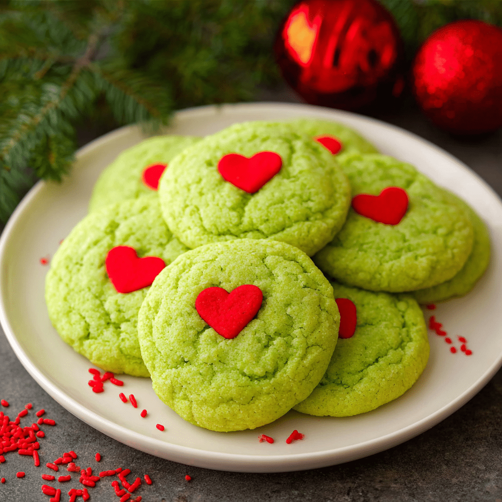 The Grinch Cookies Recipe - Recipe Image