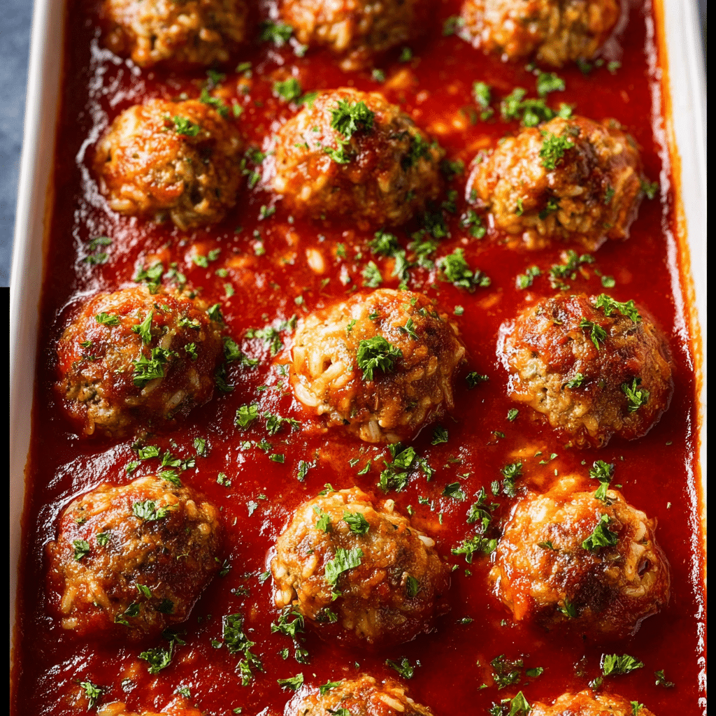 Easy Porcupine Meatballs Recipe in Tomato Sauce Recipe - Recipe Image