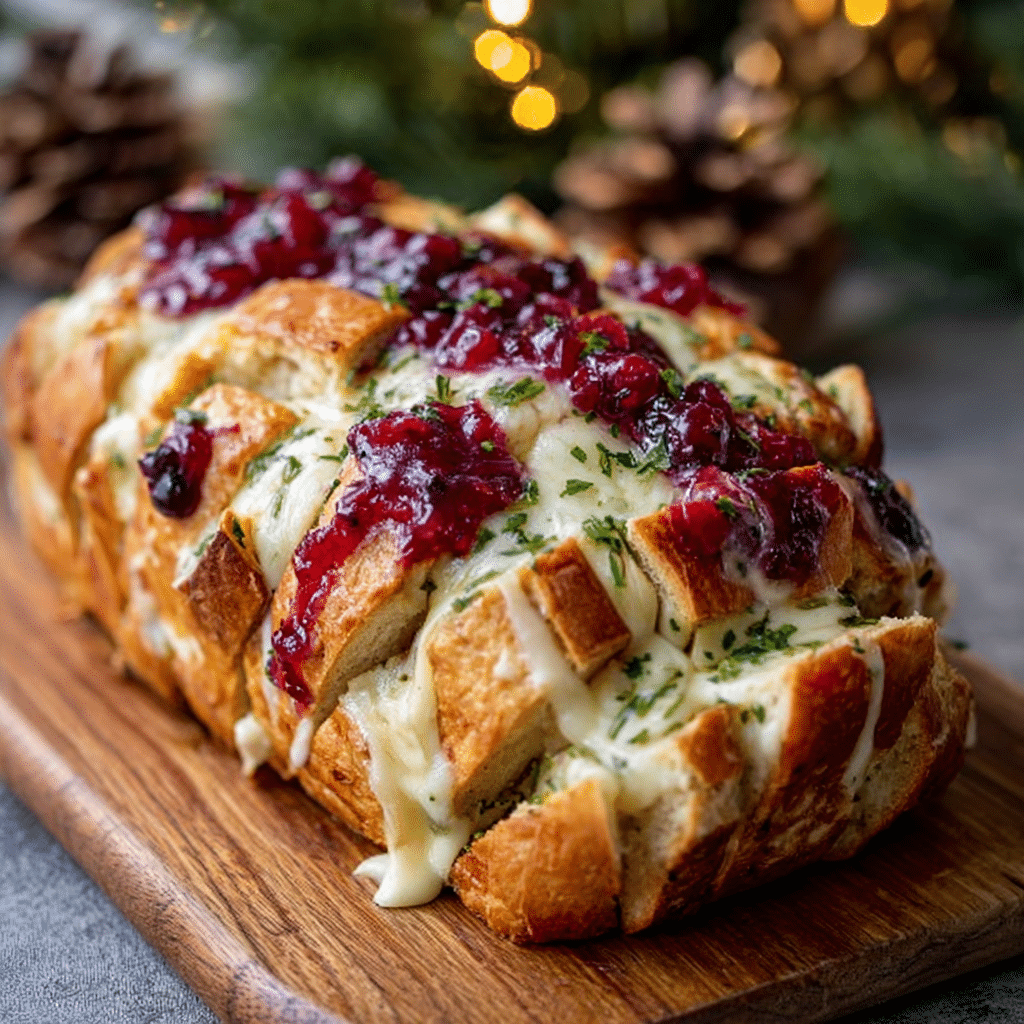 Cranberry-Almond Pull-Apart Bread Recipe - Recipe Image