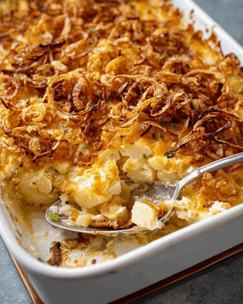 French Onion Funeral Potatoes Recipe