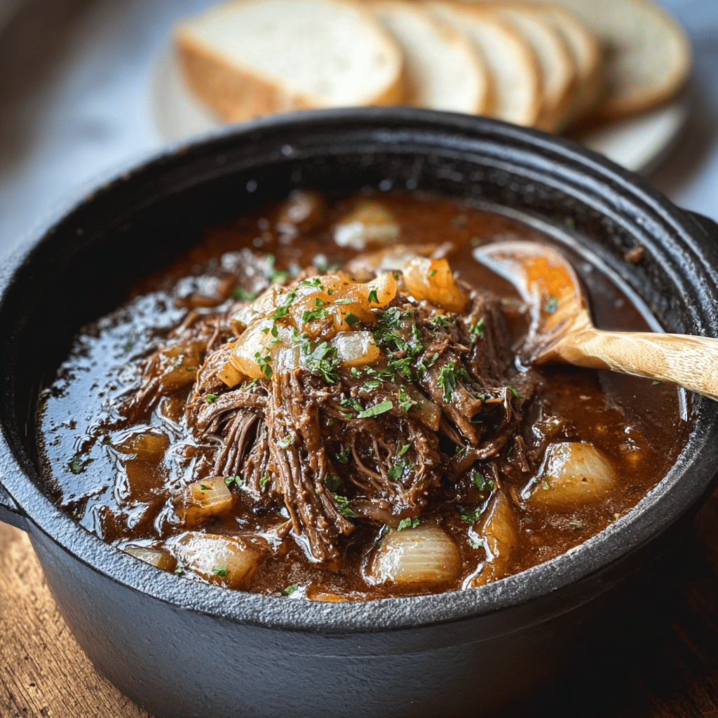 SAVORY FRENCH ONION POT ROAST Recipe - Recipe Image