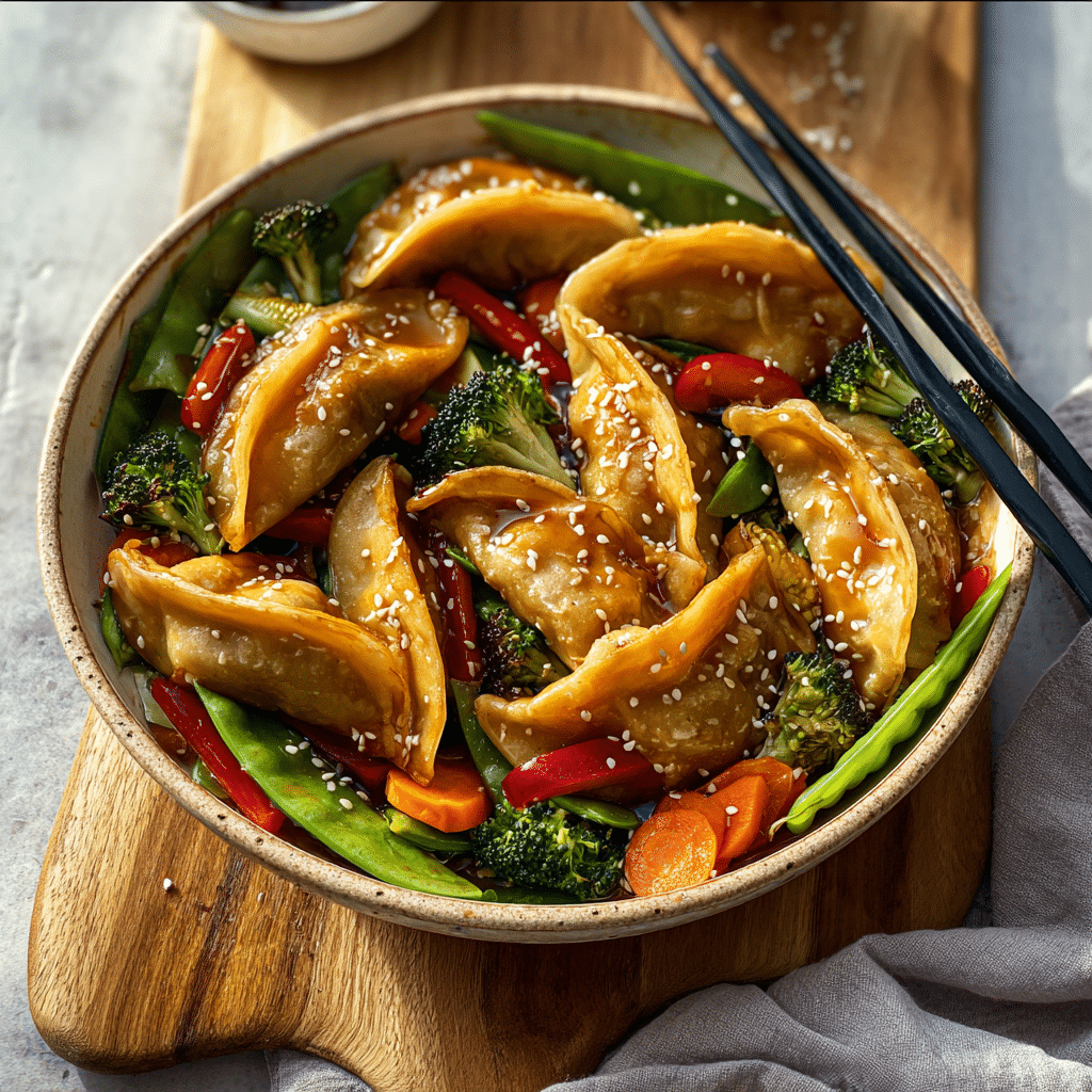 Easy Potsticker Stir-Fry Recipe - Recipe Image