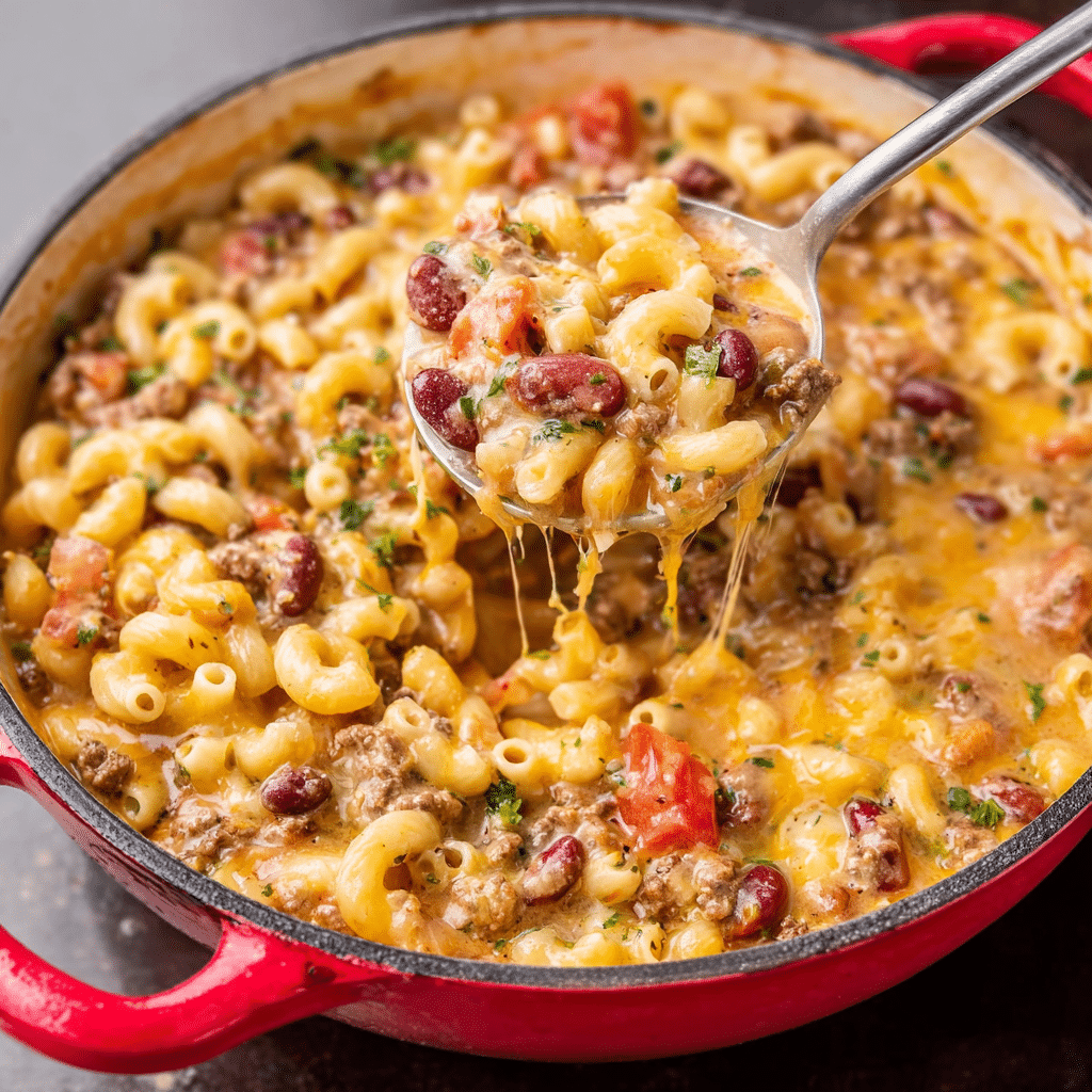 One Pot Chili Mac Recipe - Recipe Image