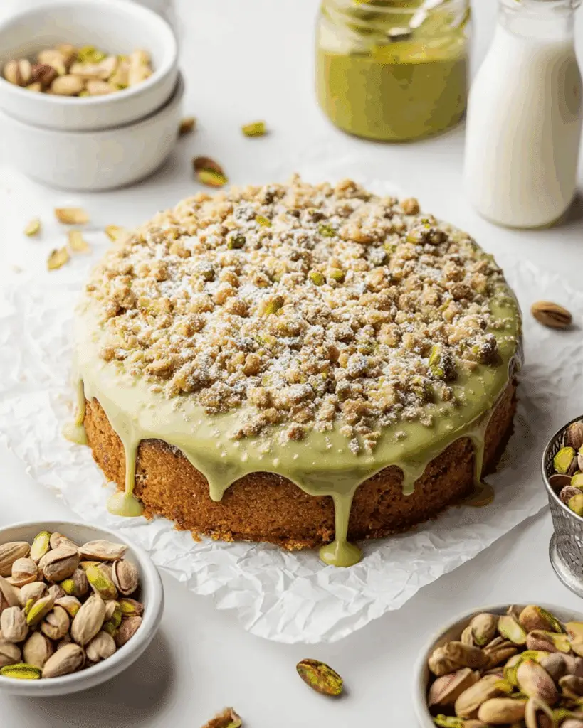 Vegan Pistachio Coffee Cake Recipe