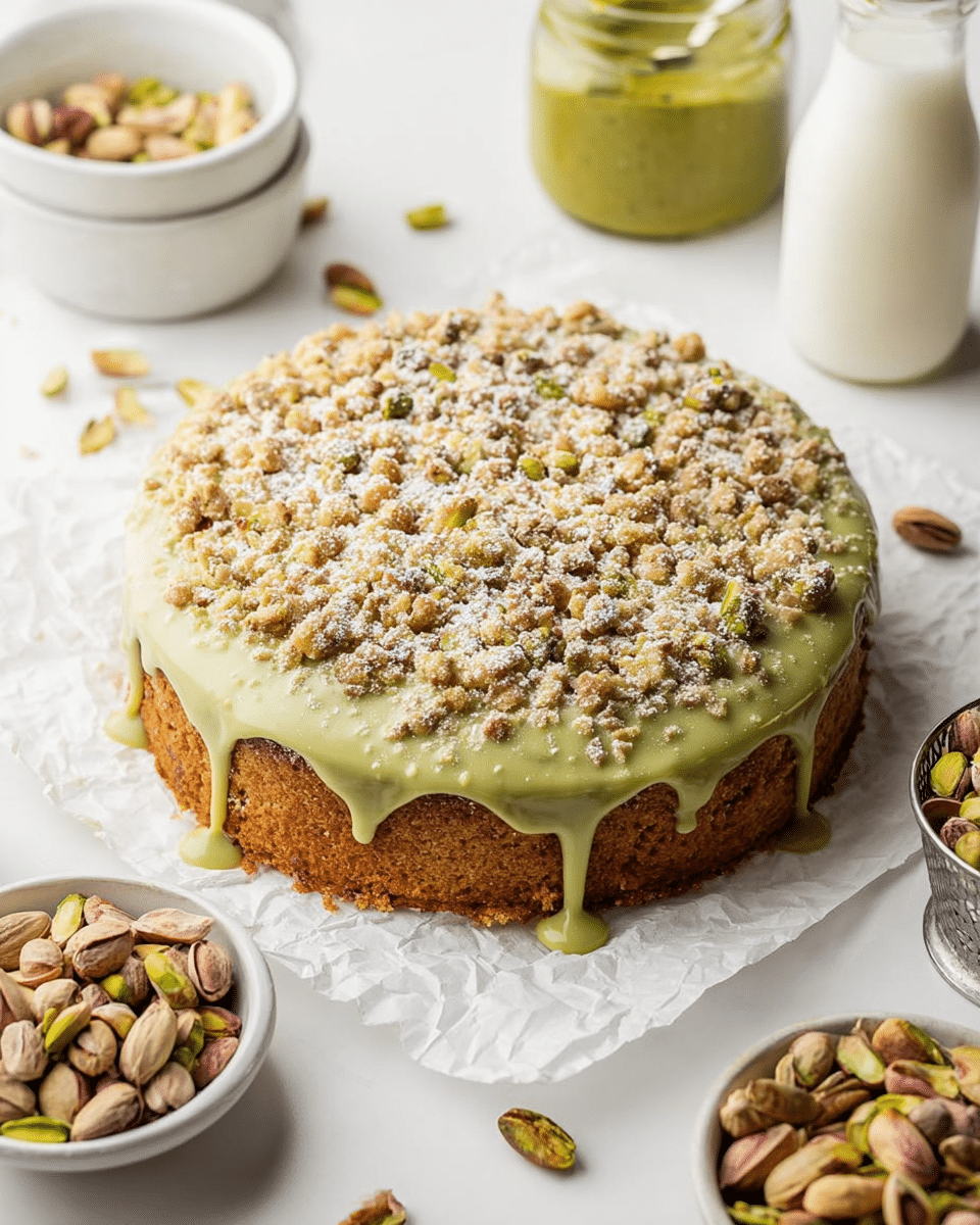 Vegan Pistachio Coffee Cake Recipe