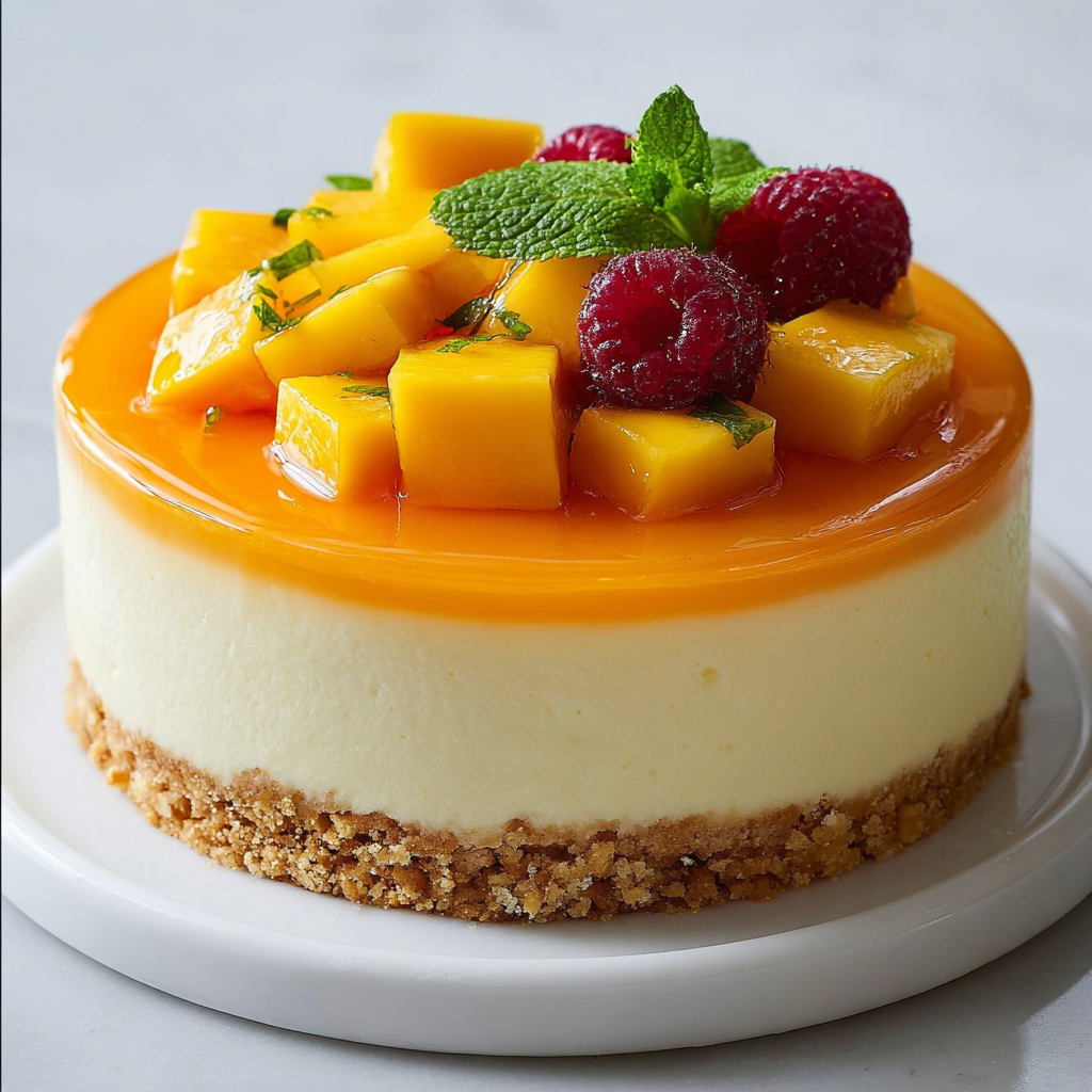 Mango Cheesecake Recipe - Recipe Image
