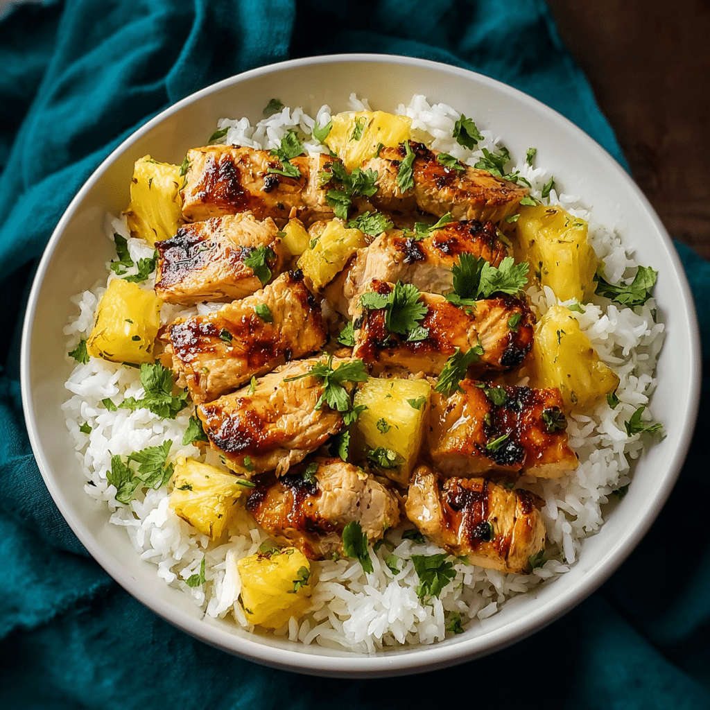 PINEAPPLE CHICKEN AND RICE – A SWEET AND SAVORY DELIGHT Recipe - Recipe Image